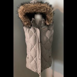 Lands End Vest - grey - size medium